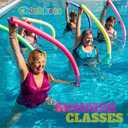 Chochkees Floating Pool Noodles Foam Tube 2-Pack, Thick Hollow Noodles for Floating in The Swimming Pool, 52" Inches Long