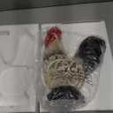 Spring Rooster Snow Globe Decor with 6H Timer, Swirling Glitter Snow Globes Spring Figurine Decorations, USB/Battery Operated, for Spring Holiday Home Decor and Gift (Rooster)