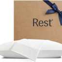 REST Evercool+ Cooling Pillowcases Standard - 2 Pillowcases for Sensitive Skin, Silver Infused Fabric for Hygienic Sleep, Silky Smooth for Curly Hair, High Elastic for Snug Fit (19x29 inches) (Arctic White)