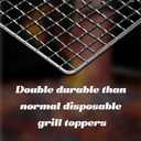 Grill Topper, 10 Pcs Disposable Grill Grates, 11.8 X 15.7 Inch Baking Rack Replacement, BBQ Accessories for Outdoor Smoker Grills