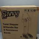 ZIWWVY Stepper Machine with Resistance Bands, Mini Stepper with 300LBS Weight Capacity, Twist Stepper for Full Body Workout, Adjustable Step Height, Smooth and Quiet, Step Machine for Men Women