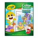 Crayola Baby Shark Coloring Pages and Stickers, Gift for Kids, Ages 3, 4, 5, 6 Color & Sticker