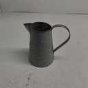 APSOONSELL Shabby Chic Metal Jug Vase Pitcher Flower Holder for Home Decoration (Blue-large)