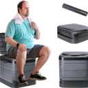 Upgrade XXXL Portable Toilet for Camping, Extra Large Folding Toilet for Adults, Travel Potty for Camping, Hiking, RoadTrip, Car, Tent, Truck Drivers, the Aged