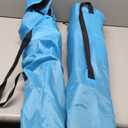 Joyfair Beach Camping Chair (2 Pack), Outdoor Folding Lawn Chair for Adults, Heavy Duty Portable Chair with Armrest for Outside Fishing, Sport, Patio, Cup Holder & Storage Pocket, Carry Bag (Blue)