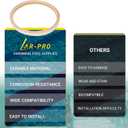 AR-PRO 8 3/8" Pool Light Lens Gasket - Exact Replacements for Pentair Part Numbers 79101600Z and 79104800 - Works with Pentair IntelliBrite, AmerLite, and SAM Amerlite LightsSet of 3
