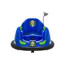 Flybar 6 Volts Bumper Car, Battery Powered Ride on, Fun LED Lights, Includes Charger, Blue