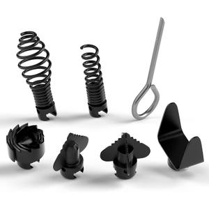 FEITON 7PCS Drain Cleaner Combination Cutter Head Set,16mm Manganese Steel Spring Automatic Locking Drain Dredging Cutter Head Accessories for Drain Cleaning Machines