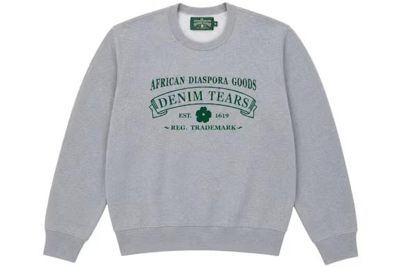 Denim Tears ADG Crewneck Grey Green, Large