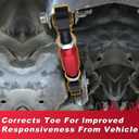 2 Pieces Rear Upper Adjustable Camber Arm Kit Compatible with Honda Civic 88-00 and Integra 94-01 EK EG, Camber Control Arms (red)
