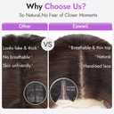 Eawwii Brown Highlight Short Wavy Wig for Women Lace Hairline Bob Style Synthetic Heat Resistant - Natural Appearance for Everyday Hairstyle 14 Inch