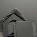 Indoor Dog House with Washable Plush Cushion - Medium Size, Suitable for Dogs & Cats