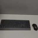 Wireless Keyboard and Mouse Combo, Full Size Quiet Key Computer Keyboard and Cordless Mice with 3 DPI Adjustable, 2.4G Lag-Free, Long Battery Life, Compatible with Windows and Mac Systems, Black