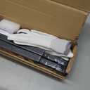 DISPLAYSWORKER Heavy Duty A-Frame Sidewalks Signs 24x36 Inch ,outdoor Sandwich Board Sign Black Coated Steel Metal Double-SidedSlide-in Folding with 2 Corrugated Plastic Poster Boards&2 Anti-Glare