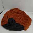 LIFEREVO Fluffy Faux Rabbit Fur Bean Bag Cover (No Filler), Cozy Fuzzy Stuffed Animal Storage Bubble Large Bean Bag Chair for Plush Toys, Shaggy Furry Beanbag Cover Kids Girls Adults 3ft, Burnt Orange (Large(38"x38"x40"))