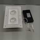 4 inch Trimless 2 Head Multiple Gimbal Downlight Luminaire, White Finish, LED Recessed Light Fixtures Dimmable 28W=225W, 2200 Lumens CRI 90+, 5CCT Selectable 2700K|3000K|3500K|4100K|5000K