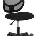 Amazon Basics Kids Adjustable Height Mesh Low-Back Swivel Desk Chair with Footrest, Rolling Chair with Casters for Smooth Mobility, Black, 21.85 x 21.85 x 29.33 inches