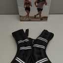 Weighted Vest for Women & Men with Reflective Stripe and Adjustable Buckle, Comfortable & Durable Rucking Vest for Walking, Running & Strength Training (10 lb, Black)