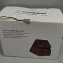 KITCHENDAO 20 Slot Acacia Wood Knife Block without Knives, Universal Knife Holder for Kitchen, Holding Multiple Types of Knives, Countertop Butcher Block Knife Stand for Easy Kitchen Storage