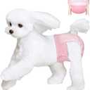 Ambreview Disposable Dog Diapers Female, Just Pull It Up, Doggie Diapers for Female Dogs, Strong Absorbency | Leak Proof, for Dogs in Heat | Elderly | Disabled, M 30 PCS (M(Waist 11.8"-19.7"))