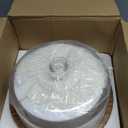 Bellsal Cake Stand with Clear Acrylic Dome Lid, 12in Acacia Wood Cake Holder with Lid, Cake Plate with Lid for Baking Gifts, Cake Display Server Tray for Birthday Party Weddings