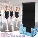 Winceed Privacy Curtain for Dance Bag, 59"x31.5" Portable Dance Bag Changing Curtain, 600D Oxford Fabric, Dance Bag Suitcase Curtain for Training Competition Backstage Outdoor Camping (Black)