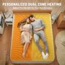 California King Heated Mattress Pad - Degrees of Comfort Electric Bed Warmer with Dual Controllers, 6 Heating Levels, 10-Hour Auto Shut-Off, Breathable Air-Layer, 72" x84