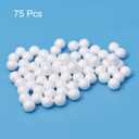 uxcell 75Pcs 1.5" White Polystyrene Foam Balls Smooth Round Solid Ball for Crafts, Art, DIY, Household, Party Decorations