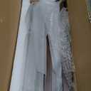 Mid Century Modern Nightstand with Charging Station, Modern Bedside Table with Fluted Drawer and Storage Shelf, End Side Tables Living Room for Bedroom, Office (Rustic Brwon)