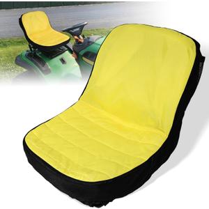 LP92334 Riding Lawn Mower Seat Cover Upgrade Large Seat Cover up to 18" High Fits for John Deere Mower & Gator | Oxford 300D Fabric, Convenient Storage Pockets, Vent Hole LP92334 Riding Lawn Mower Seat Cover Upgrade Large Seat Cover up to 18" High Fits for John Deere Mower & Gator | Oxford 300D Fabric, Convenient Storage Pockets, Vent Hole