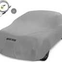 Motor Trend Breathable Lightweight Car Cover, Anti-Moisture Build-Up Water-Resistant Scratch-Resistant Travel-Friendly, Universal Fit for Cars SUVs Trucks Vans All-Weather Outdoor/Indoor, (XL) 210" L