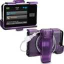 Tandem Tslim X2 Pump Case Accessories Smooth Comfortable Flexible Safe Convenient Insulin Pump Holder 360 Rotating Sturdy Belt Clip for t:Slim/t:Slim G4 (Purple)