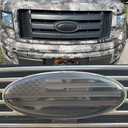 2 x 1 Pack Compatible for 2004-2014 F150 Front Grille Rear Tailgate Emblem, 9" Black Oval American Flag Emblem Fits 11-14 Edge, 11-16 Explorer, 06-11 Ranger, 07-14 Expedition