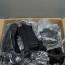 ZHOOGE Hairstylist Rolling Cart, Salon Trolley With Storage Platform and Hair Separator Stand, Coloring Tray With Dye Bowls and Tools, Black