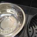 URPOWER 3-in-1 Elevated Dog Bowls - Mess Proof Double Deck 4 Height Adjustable Raised Stand with 2 Stainless Steel Food Bowls & Licking Plate for Small, Medium & Large Dogs