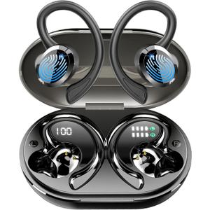 Wireless Bluetooth Headphones, Immersive HiFi Stereo Earbuds, 2023 New 48Hrs Ear Buds, ENC Mic, IP7 Waterproof Sport Earhooks