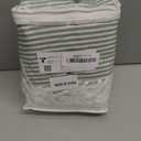 Sage Green Shower Curtain Cotton Boho Striped Shower Curtains for Bathroom with Tassel 72 X 72