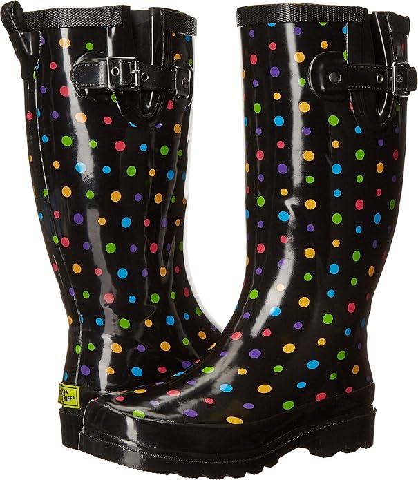 Western Chief Women's Tall Waterproof Rain Boot Outdoor Garden Shoes, Size 7
