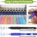14 Colors Retractable Erasable Gel Pens, Fine Point, Assorted Color Inks for Drawing Writing, Office - Gift Set for Students, Kids & Artists