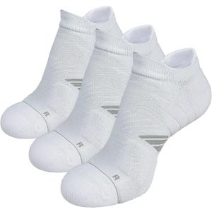 Hylaea No Show Running Athletic Anti-Blister Wicking Coolmax Socks, Seamless Anti-odor (Small, 3 Pairs White)