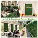 Bybeton Artificial Ivy Privacy Fence Screen - 40" X 120" UV-Anti Fake Leaves Vines - Patio Balcony Privacy, Garden, Backyard Greenery Wall Decor