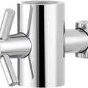 Tecmolog Brass Handheld Shower Bracket Adjustable Shower Head Holder for Slide Bar 25mm O.D, Chrome, ST38A