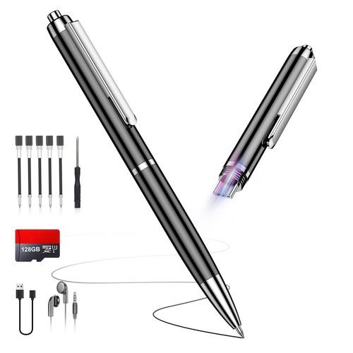 128GB (9800Hrs) Voice Recorder w/TypeC, Audio Recording Device with AIIntelligent Noise Reduction, Digital Voice Activated Recorder 180 Days Storage Capacity for Lectures, Class, Work, Interviews