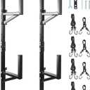 Trailer Ladder Rack, Ladder Rack for Trailer Fit for Cargo Open And Enclosed Trailer Exterior Side Wall - Carry 2 Ladders