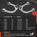 A-Premium 2 x Front Upper Control Arm, with Ball Joint & Bushing, Compatible with Cadillac CTS 2008 2009 2010 2011 2012 2013 2014 2015, RWD Only