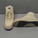 ChayChax Women's Winter Snow Boots with Fur Lined Lightweight Ankle Booties Anti Slip Comfortable Warm Winter Shoes (8.5, Beige)