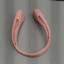 AMACOOL Bladeless Neck Fan Portable Personal Fan 5000mAh Rechargeable Battery Operated Wearable Fan for Women Men Outdoor Sport Travel Patio Garden Work Home Kitchen (Pink)