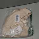RUMIA Fall Bodycon Dresses for Women 2025 Spring 3/4 Sleeve Mini Dress Crew Neck Party Club Cute Short Dress Beige 2XL