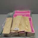 6 Packs 42oz Soap Loaf Wood Box for Soap Making, Pink Premium Silicone Loaf Soap Mollds with Wooden Box and Lid, Ideal for Large Size Homemade Soaps, Flexible and Heat Resistant