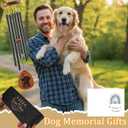 Pet Memorial Gifts for Dogs Windchimes - Luvsweets Dog Memorial Gifts for Loss of Dog Mum Owner, Sympathy Wind Chimes for Outside, Garden Patio Porch Decor, Pet Passing Away Remembrance Present